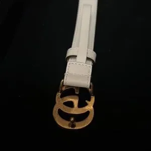 Gucci | Accessories | Gucci Leather Belt With Double G  display picture 2